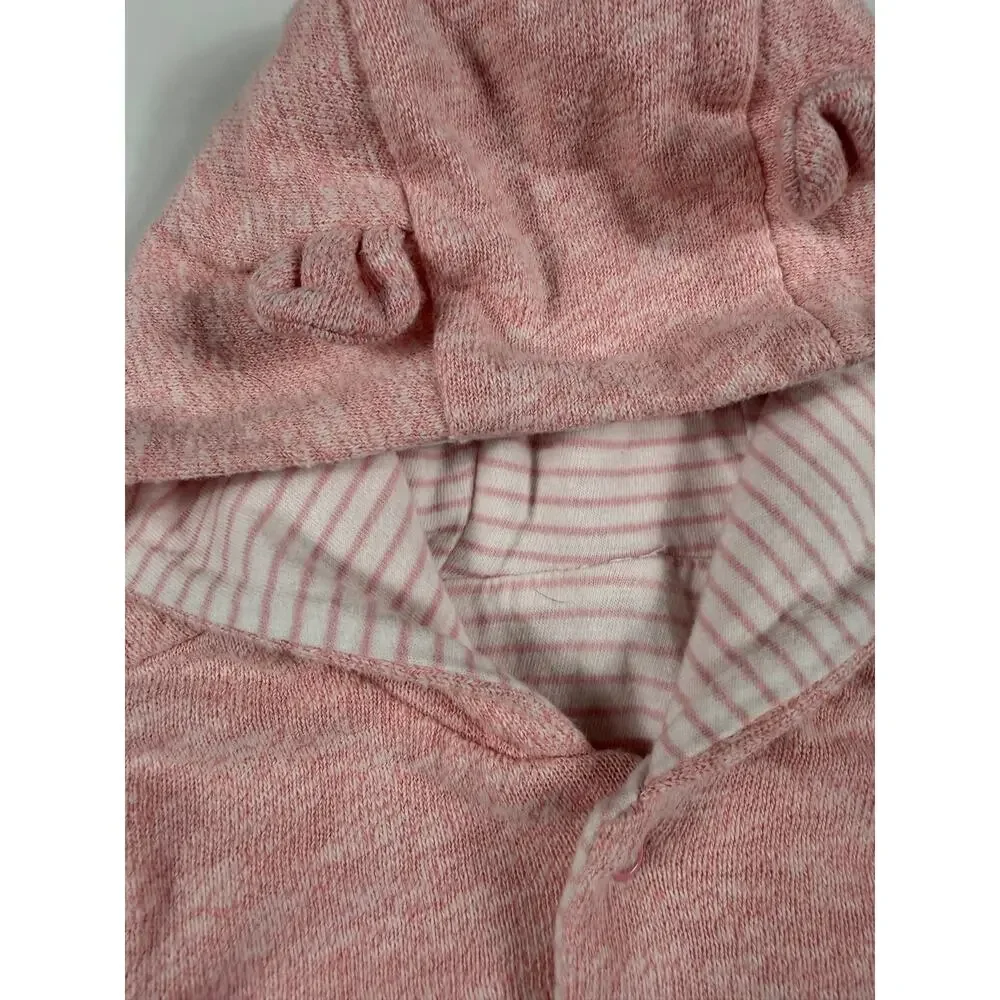 Baby Gap Reversible Bear Hoodie Pink 6-12 Months